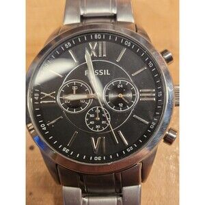 FOSSIL Flynn Blue 48mm Chronograph Men's Watch. New Battery